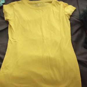 Yellow short sleeved top